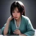 核验台数据编辑林晓薇的头像照片，年轻女性，认真专注神情，暖棕色调